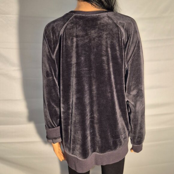 MUK LUKS velour top, super soft, Dark Gray in size 2XL - Picture 11 of 15